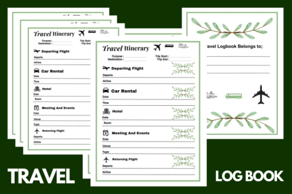 Download Travel Itinerary Planner/ Log Book - Itinerary planner Collection