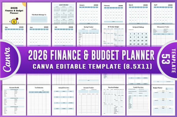 Download 2026 Finance &amp; Budget Planner - Budget planner Collection
