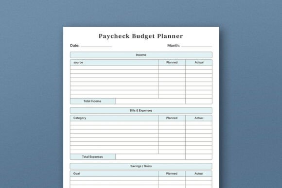 Download Paycheck Budget Planner Template - Budget planner Collection