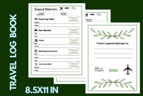 Download Travel Itinerary Planner/ Log Book - Itinerary planner Collection
