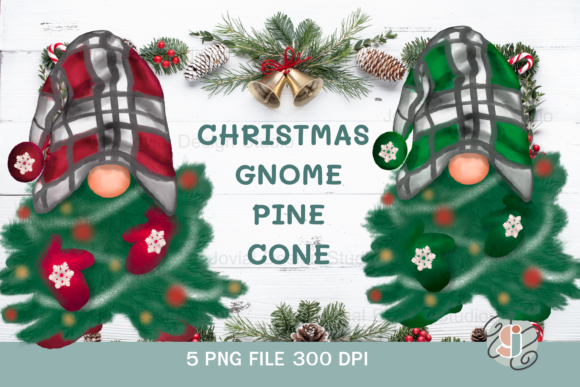 Download Watercolor Gnome Christmas Tree - Premium Resources