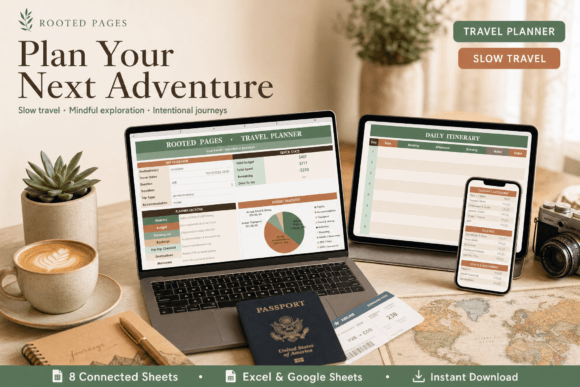 Download Travel Planner Spreadsheet - Premium Bundle