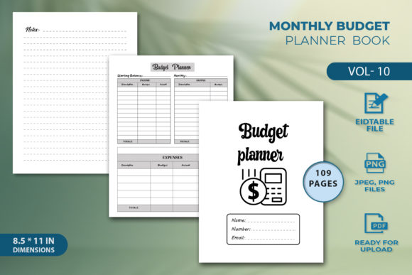 Download Monthly Budget Planner Book - Budget planner Collection