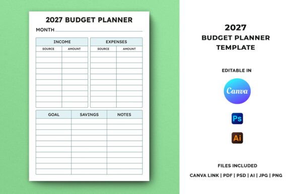 Download 2027 Budget Planner Template - Budget planner Collection